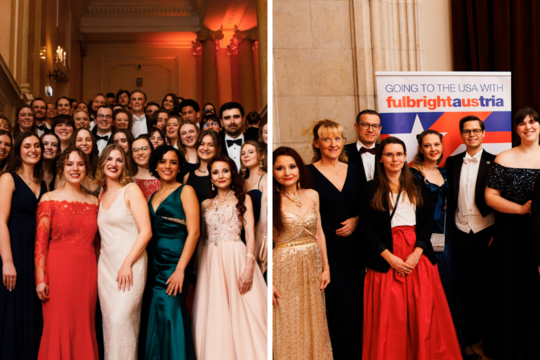 Fulbright Austria attends two balls during the 2024 ball season