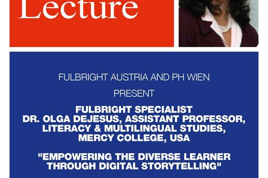 Open Lecture on "Empowering the Diverse Learner Through Digital Storytelling" with Fulbright Specialist Dr. Olga DeJesus, June 21, 2017