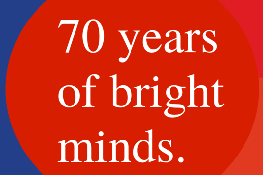 2021: 70th Anniversary: 70 years of bright minds.
