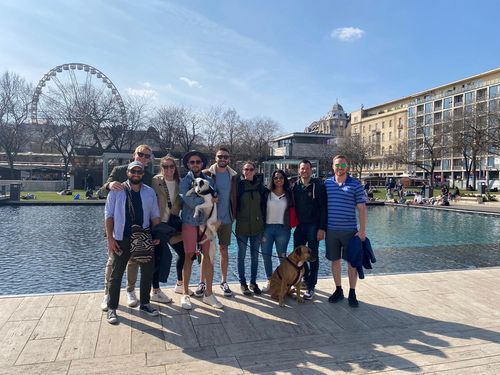 Photo of Jack and his CrossFit friends in Budapest