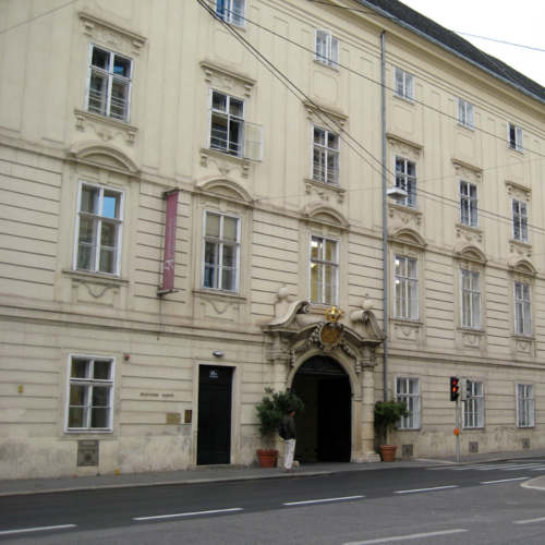 Photo of the front of the Diplomatic Academy 