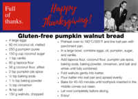 Recipe: gluten-free pumpkin walnut bread
