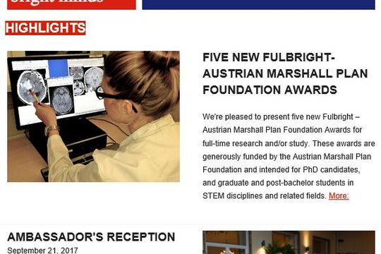 Fulbright Austria Newsletter October 2017
