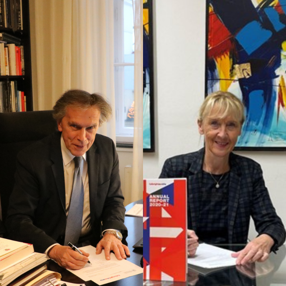 Image of the signing of the new agreement between Fulbright Austria and the Diplomatic Academy
