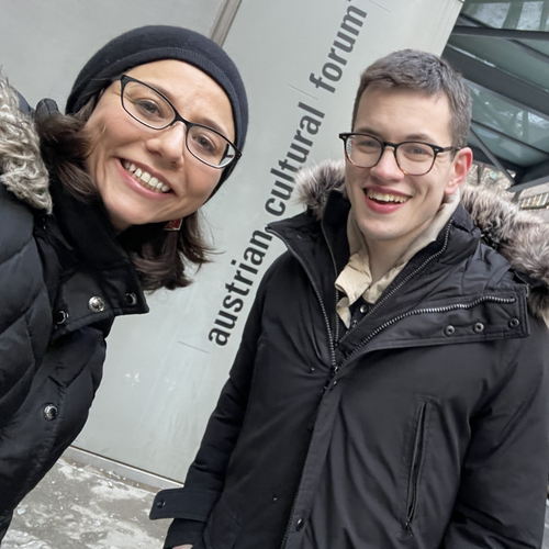 Photo of Vanessa S. Troiano and Bailey Fernandez