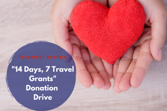 "14 Days, 7 Travel Grants" donation drive "14 Days, 7 Travel Grants" donation drive