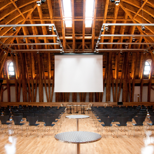 Photo of the Kuppelsaal with podium