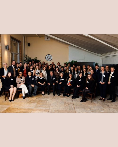 Photo of attendees at ambassador's reception